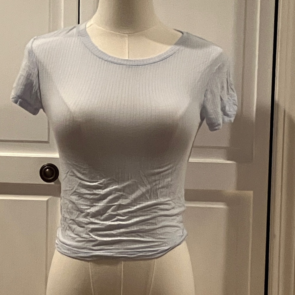 Aerie Soft Blue Short Sleeve Tee